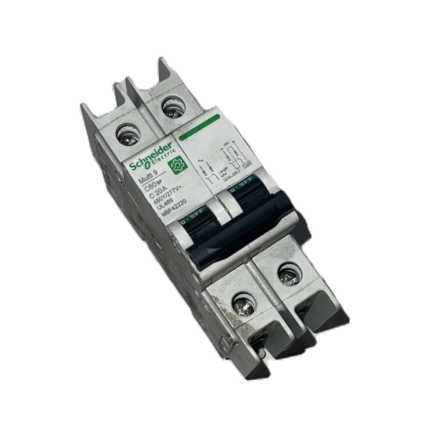 CIRCUIT BREAKER, 2 POLE, 20 AMP, UL489 B.C,240VAC