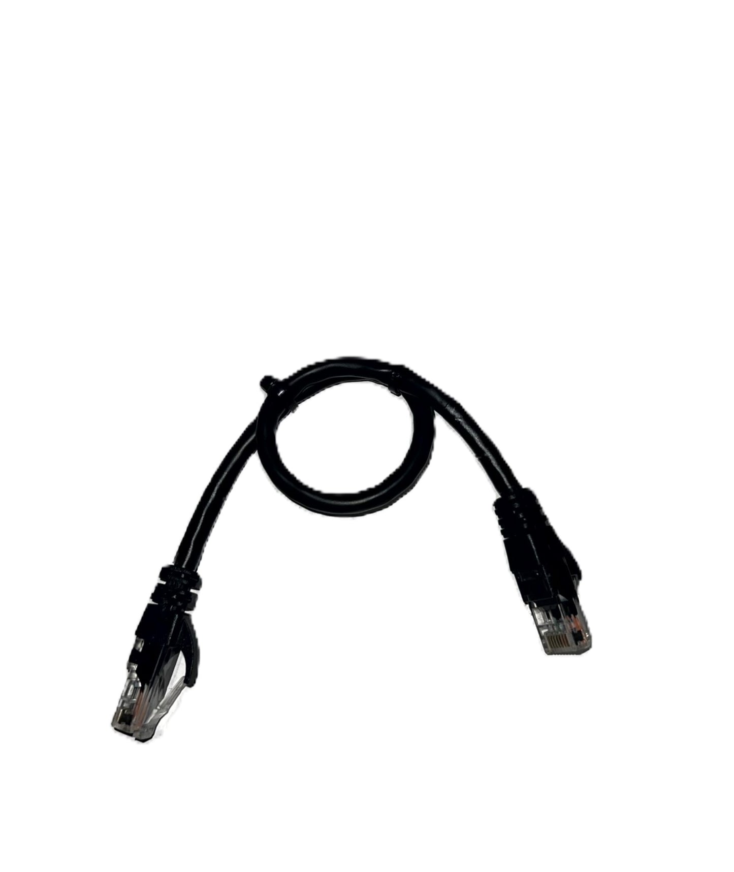 CABLE, ETHERNET, CAT 6, PATCH, 1 FT, BLACK (UL)