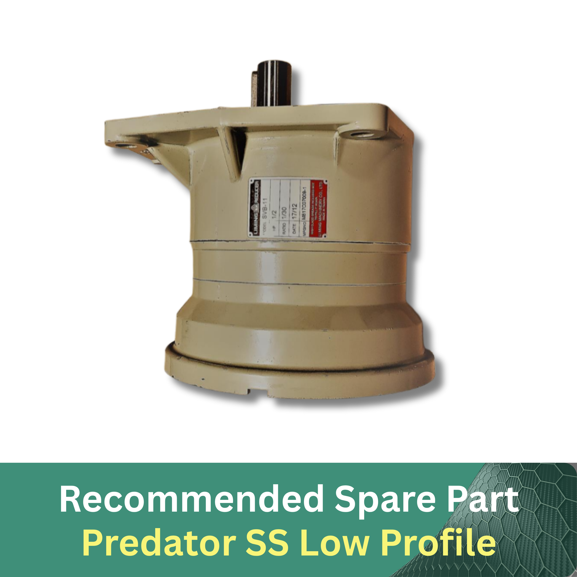 SPEED REDUCER, 30:1  ->1.5M Recommended Spare Part