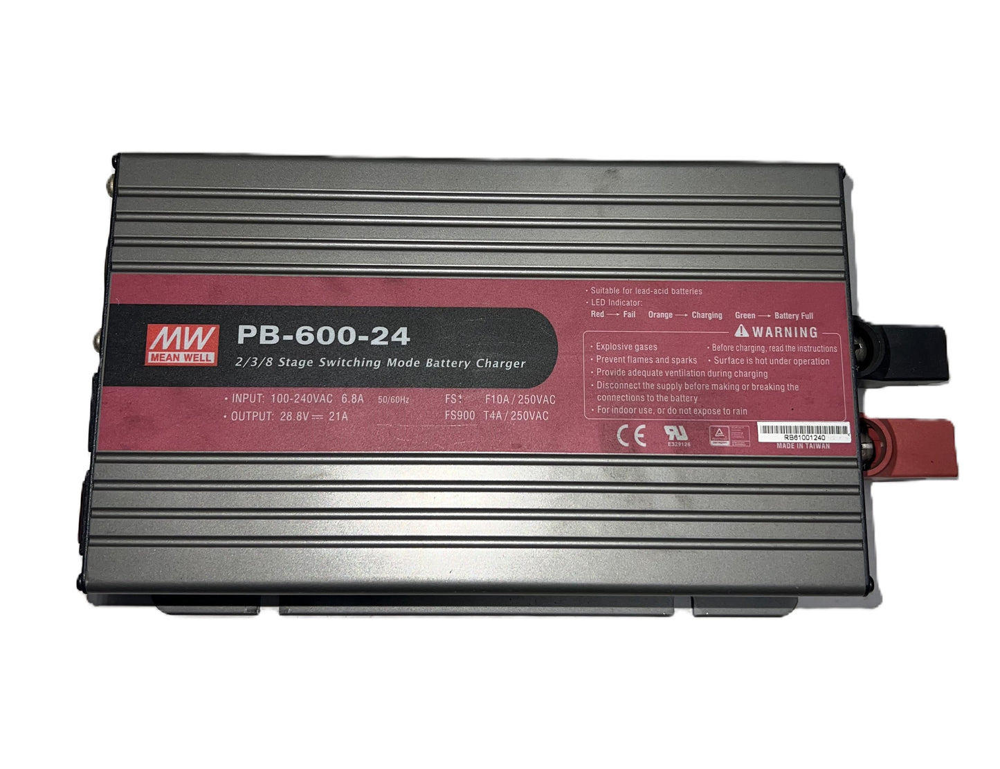 BATTERY CHARGER, 24V, 21A, 120V POWER (ROBOT)