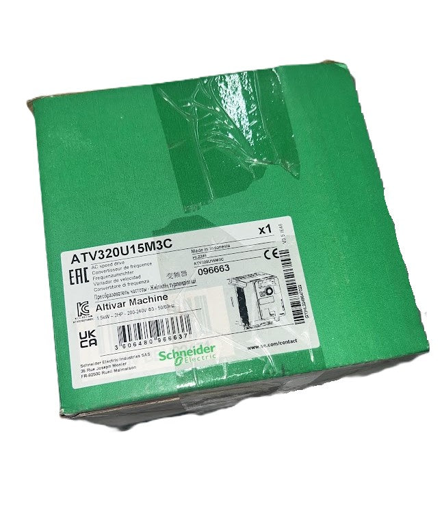 AC DRIVE ATV320, 2HP, 208-230V 3PH ST KP W/O EMC